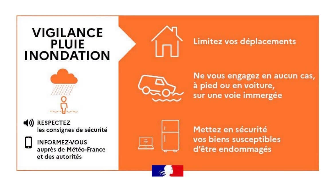 Photo actualité Vigilance oranges pluie inondation Vigilance jaune orages