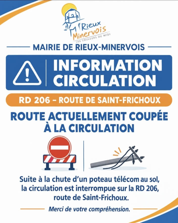 Photo actualité Route coupée à la circulation 