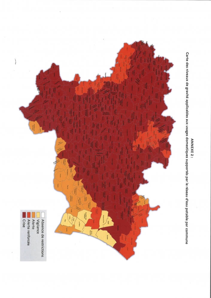 Photo actualité Arrêté préfectoral no DDTM-SAFEB-2026-016 portant mise en place de mesures de restrictions provisoires des usages de l'eau liées à l'état de sécheresse