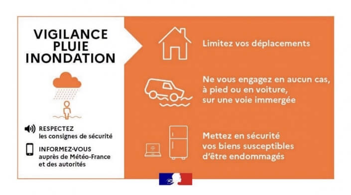 Photo actualité Vigilance oranges pluie inondation Vigilance jaune orages